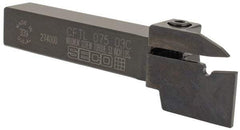 Seco - External Thread, 0.43" Max Depth of Cut, 5" OAL, Left Hand Indexable Grooving Cutoff Toolholder - 3/4" Shank Height x 3/4" Shank Width, LCMR Insert Style, CFTL Toolholder Style, Series Multi-Directional Turning (MDT) - Benchmark Tooling