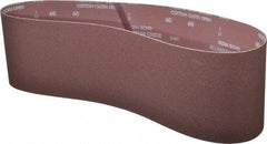 Norton - 6" Wide x 48" OAL, 60 Grit, Aluminum Oxide Abrasive Belt - Aluminum Oxide, Medium, Coated, X Weighted Cloth Backing, Series R228 - Benchmark Tooling