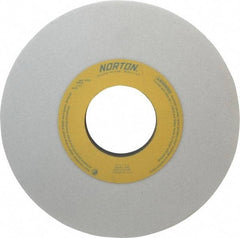 Norton - 10" Diam x 3" Hole x 1" Thick, I Hardness, 46 Grit Surface Grinding Wheel - Aluminum Oxide, Type 1, Coarse Grade, 2,485 Max RPM, Vitrified Bond, No Recess - Benchmark Tooling