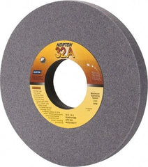 Norton - 10" Diam x 3" Hole x 1" Thick, K Hardness, 60 Grit Surface Grinding Wheel - Aluminum Oxide, Type 1, Medium Grade, 2,485 Max RPM, Vitrified Bond, No Recess - Benchmark Tooling