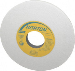 Norton - 12" Diam x 3" Hole x 1" Thick, H Hardness, 46 Grit Surface Grinding Wheel - Aluminum Oxide, Type 1, Coarse Grade, 2,070 Max RPM, Vitrified Bond, No Recess - Benchmark Tooling