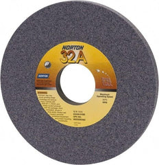 Norton - 12" Diam x 3" Hole x 1" Thick, H Hardness, 46 Grit Surface Grinding Wheel - Aluminum Oxide, Type 1, Coarse Grade, 2,070 Max RPM, Vitrified Bond, No Recess - Benchmark Tooling