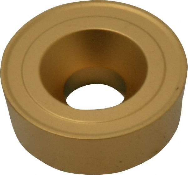Kennametal - RCMH64 K Grade KC850 Carbide Turning Insert - TiC/TiCN/TiN Finish, Round, 3/4" Inscr Circle, 1/4" Thick - Benchmark Tooling