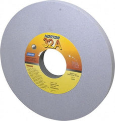 Norton - 12" Diam x 3" Hole x 1" Thick, K Hardness, 80 Grit Surface Grinding Wheel - Aluminum Oxide, Type 1, Medium Grade, 2,070 Max RPM, Vitrified Bond, No Recess - Benchmark Tooling