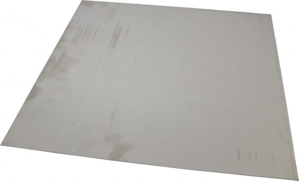 Made in USA - 0.03 Inch Thick x 12 Inch Wide x 12 Inch Long, 304 Stainless Steel Sheet - Intermediate Polished Finish, #4 - Benchmark Tooling