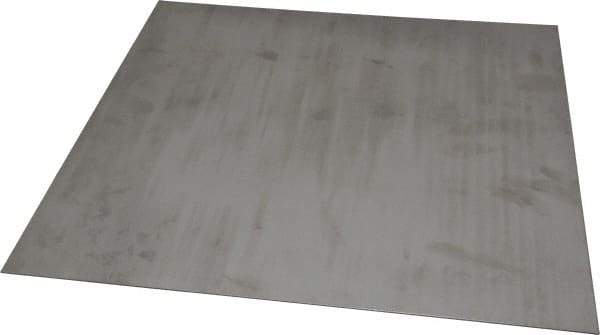 Made in USA - 0.048 Inch Thick x 12 Inch Wide x 12 Inch Long, 304 Stainless Steel Sheet - Intermediate Polished Finish, #4 - Benchmark Tooling