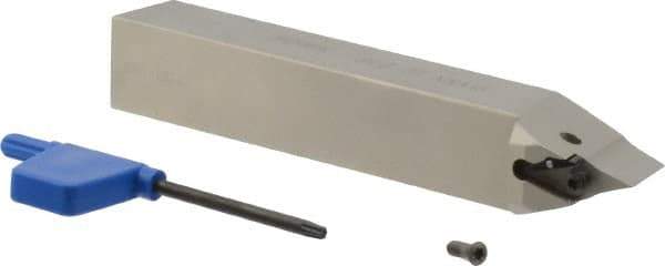 Iscar - SVVN, Neutral Cut, 0° Lead Angle, 3/4" Shank Height x 3/4" Shank Width, Negative Rake Indexable Turning Toolholder - 5" OAL, VN..25.. Insert Compatibility, Series Isoturn - Benchmark Tooling