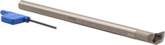 Iscar - 0.562" Min Bore Diam, 6" OAL, 3/8" Shank Diam, S-SDUC Indexable Boring Bar - DC.. 2 Insert, Screw Holding Method - Benchmark Tooling