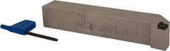 Iscar - SCLC, Left Hand Cut, 1" Shank Height x 1" Shank Width, Neutral Rake Indexable Turning Toolholder - 6" OAL, CC.T 3 Insert Compatibility, Series Isoturn - Benchmark Tooling