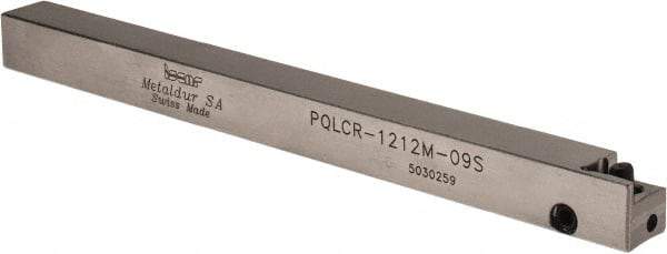 Iscar - PQLC, Right Hand Cut, 12mm Shank Height x 12mm Shank Width, Neutral Rake Indexable Turning Toolholder - 150mm OAL, QCMT 09T3.. Insert Compatibility, Series Isoturn - Benchmark Tooling