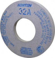 Norton - 12" Diam x 5" Hole x 1-1/2" Thick, I Hardness, 46 Grit Surface Grinding Wheel - Aluminum Oxide, Type 5, Coarse Grade, 2,070 Max RPM, Vitrified Bond, One-Side Recess - Benchmark Tooling