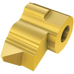 Iscar - UMGR4 Grade IC508, Internal Partial Profile 55° Threading Insert - 0.5 to 1.4mm & 18 to 48 TPI Int Pitch, Right Hand Insert, TiCN/TiN Finish, Carbide - Benchmark Tooling