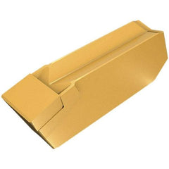 Iscar - 500K040GITM Grade IB50, 5mm Cutting Width PCBN Grooving Insert - 0.5mm Max Depth of Cut, Neutral, 0.4mm Corner Radius - Benchmark Tooling