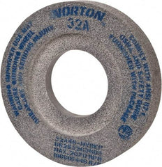 Norton - 12" Diam x 5" Hole x 2" Thick, H Hardness, 46 Grit Surface Grinding Wheel - Aluminum Oxide, Type 7, Coarse Grade, 2,070 Max RPM, Vitrified Bond, Two-Side Recess - Benchmark Tooling
