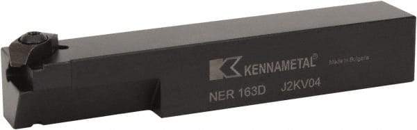 Kennametal - External Thread, Right Hand Cut, 25.4mm Shank Width x 25.4mm Shank Height Indexable Threading Toolholder - 152.4mm OAL, N.3L Insert Compatibility, NE Toolholder, Series Top Notch - Benchmark Tooling