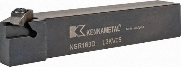 Kennametal - External Thread, Right Hand Cut, 25.4mm Shank Width x 25.4mm Shank Height Indexable Threading Toolholder - 152.4mm OAL, N.3R Insert Compatibility, NS Toolholder, Series Top Notch - Benchmark Tooling