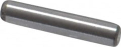 Value Collection - 1/16" Diam x 5/16" Pin Length Grade 8 Alloy Steel Standard Dowel Pin - C 50-58 Hardness, 800 Lb Breaking Strength, 1 Beveled & 1 Rounded End - Benchmark Tooling