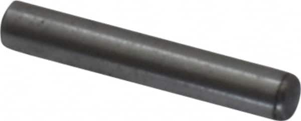 Value Collection - 1/16" Diam x 3/8" Pin Length Grade 8 Alloy Steel Standard Dowel Pin - C 50-58 Hardness, 800 Lb Breaking Strength, 1 Beveled & 1 Rounded End - Benchmark Tooling