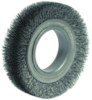 4-1/2" Diameter - 2" Arbor Hole - Crimped Steel Wire Straight Nylox Wheel - Benchmark Tooling