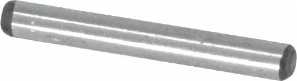 Value Collection - 3/32" Diam x 3/4" Pin Length Grade 8 Alloy Steel Standard Dowel Pin - C 50-58 Hardness, 1,800 Lb Breaking Strength, 1 Beveled & 1 Rounded End - Benchmark Tooling