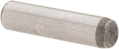 Value Collection - 1/8" Diam x 1/2" Pin Length Grade 8 Alloy Steel Standard Dowel Pin - C 50-58 Hardness, 3,200 Lb Breaking Strength, 1 Beveled & 1 Rounded End - Benchmark Tooling