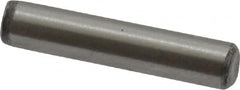 Value Collection - 1/8" Diam x 5/8" Pin Length Grade 8 Alloy Steel Standard Dowel Pin - C 50-58 Hardness, 3,200 Lb Breaking Strength, 1 Beveled & 1 Rounded End - Benchmark Tooling