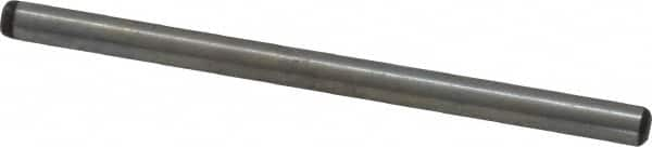 Value Collection - 1/8" Diam x 2" Pin Length Grade 8 Alloy Steel Standard Dowel Pin - C 50-58 Hardness, 3,200 Lb Breaking Strength, 1 Beveled & 1 Rounded End - Benchmark Tooling