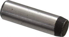 Value Collection - 3/16" Diam x 5/8" Pin Length Grade 8 Alloy Steel Standard Dowel Pin - C 50-58 Hardness, 7,200 Lb Breaking Strength, 1 Beveled & 1 Rounded End - Benchmark Tooling