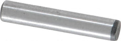 Value Collection - 3/16" Diam x 1" Pin Length Grade 8 Alloy Steel Standard Dowel Pin - C 50-58 Hardness, 7,200 Lb Breaking Strength, 1 Beveled & 1 Rounded End - Benchmark Tooling