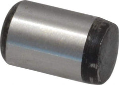 Value Collection - 5/16" Diam x 1/2" Pin Length Grade 8 Alloy Steel Standard Dowel Pin - C 50-58 Hardness, 20,000 Lb Breaking Strength, 1 Beveled & 1 Rounded End - Benchmark Tooling