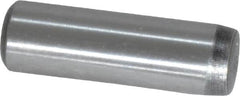 Value Collection - 5/16" Diam x 1" Pin Length Grade 8 Alloy Steel Standard Dowel Pin - C 50-58 Hardness, 20,000 Lb Breaking Strength, 1 Beveled & 1 Rounded End - Benchmark Tooling