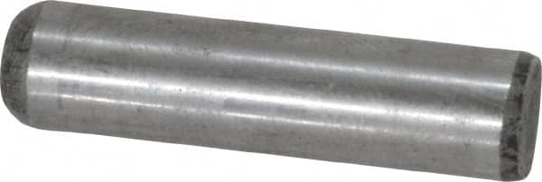 Value Collection - 5/16" Diam x 1-1/4" Pin Length Grade 8 Alloy Steel Standard Dowel Pin - C 50-58 Hardness, 20,000 Lb Breaking Strength, 1 Beveled & 1 Rounded End - Benchmark Tooling