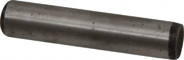 Value Collection - 5/16" Diam x 1-1/2" Pin Length Grade 8 Alloy Steel Standard Dowel Pin - C 50-58 Hardness, 20,000 Lb Breaking Strength, 1 Beveled & 1 Rounded End - Benchmark Tooling