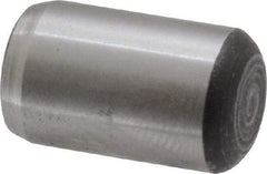 Value Collection - 3/8" Diam x 5/8" Pin Length Grade 8 Alloy Steel Standard Dowel Pin - C 50-58 Hardness, 28,700 Lb Breaking Strength, 1 Beveled & 1 Rounded End - Benchmark Tooling