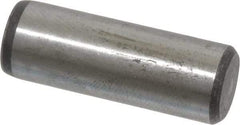 Value Collection - 7/16" Diam x 1-1/4" Pin Length Grade 8 Alloy Steel Standard Dowel Pin - C 50-58 Hardness, 39,100 Lb Breaking Strength, 1 Beveled & 1 Rounded End - Benchmark Tooling