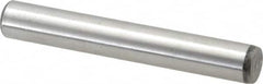 Value Collection - 7/16" Diam x 3" Pin Length Grade 8 Alloy Steel Standard Dowel Pin - C 50-58 Hardness, 39,100 Lb Breaking Strength, 1 Beveled & 1 Rounded End - Benchmark Tooling