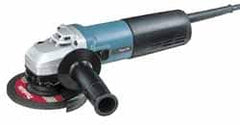 Makita - 5" Wheel Diam, 2,800 to 10,500 RPM, Corded Angle & Disc Grinder - 5/8-11 Spindle, 120 Volts, 12 Amps - Benchmark Tooling