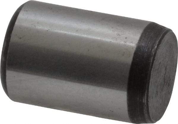 Value Collection - 1/2" Diam x 3/4" Pin Length Grade 8 Alloy Steel Standard Dowel Pin - C 50-58 Hardness, 51,000 Lb Breaking Strength, 1 Beveled & 1 Rounded End - Benchmark Tooling