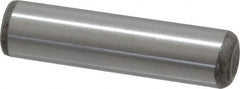 Value Collection - 1/2" Diam x 2" Pin Length Grade 8 Alloy Steel Standard Dowel Pin - C 50-58 Hardness, 51,000 Lb Breaking Strength, 1 Beveled & 1 Rounded End - Benchmark Tooling