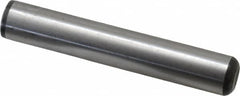 Value Collection - 1/2" Diam x 3" Pin Length Grade 8 Alloy Steel Standard Dowel Pin - C 50-58 Hardness, 51,000 Lb Breaking Strength, 1 Beveled & 1 Rounded End - Benchmark Tooling