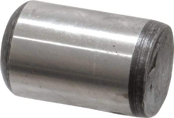 Value Collection - 5/8" Diam x 1" Pin Length Grade 8 Alloy Steel Standard Dowel Pin - C 50-58 Hardness, 79,800 Lb Breaking Strength, 1 Beveled & 1 Rounded End - Benchmark Tooling