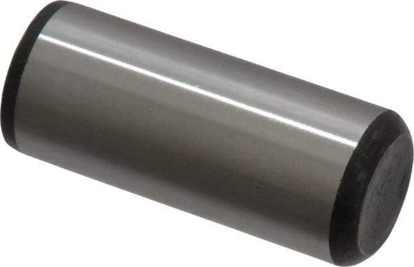 Value Collection - 5/8" Diam x 1-1/2" Pin Length Grade 8 Alloy Steel Standard Dowel Pin - C 50-58 Hardness, 79,800 Lb Breaking Strength, 1 Beveled & 1 Rounded End - Benchmark Tooling