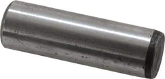 Value Collection - 5/8" Diam x 2" Pin Length Grade 8 Alloy Steel Standard Dowel Pin - C 50-58 Hardness, 79,800 Lb Breaking Strength, 1 Beveled & 1 Rounded End - Benchmark Tooling