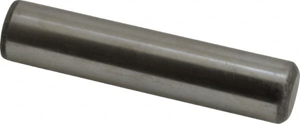 Value Collection - 3/4" Diam x 3-1/2" Pin Length Grade 8 Alloy Steel Standard Dowel Pin - C 50-58 Hardness, 114,000 Lb Breaking Strength, 1 Beveled & 1 Rounded End - Benchmark Tooling