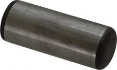 Value Collection - 1" Diam x 2-1/2" Pin Length Grade 8 Alloy Steel Standard Dowel Pin - C 50-58 Hardness, 204,000 Lb Breaking Strength, 1 Beveled & 1 Rounded End - Benchmark Tooling