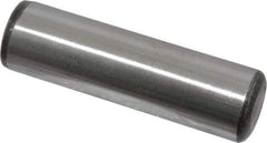 Value Collection - 1" Diam x 3-1/2" Pin Length Grade 8 Alloy Steel Standard Dowel Pin - C 50-58 Hardness, 204,000 Lb Breaking Strength, 1 Beveled & 1 Rounded End - Benchmark Tooling