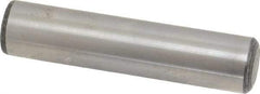 Value Collection - 1" Diam x 4-1/2" Pin Length Grade 8 Alloy Steel Standard Dowel Pin - C 50-58 Hardness, 204,000 Lb Breaking Strength, 1 Beveled & 1 Rounded End - Benchmark Tooling