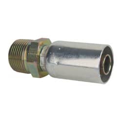 Eaton - 1-11-1/2 NPT Straight Hydraulic Hose Fitting - 3/4" Hose Diam - Benchmark Tooling