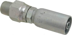 Eaton - 3/8-18 Thread Straight Hydraulic Hose Fitting - 3/8" Hose Diam - Benchmark Tooling