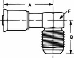 Hydraulic Hose Male Rigid: 1-1/16-14 SAE